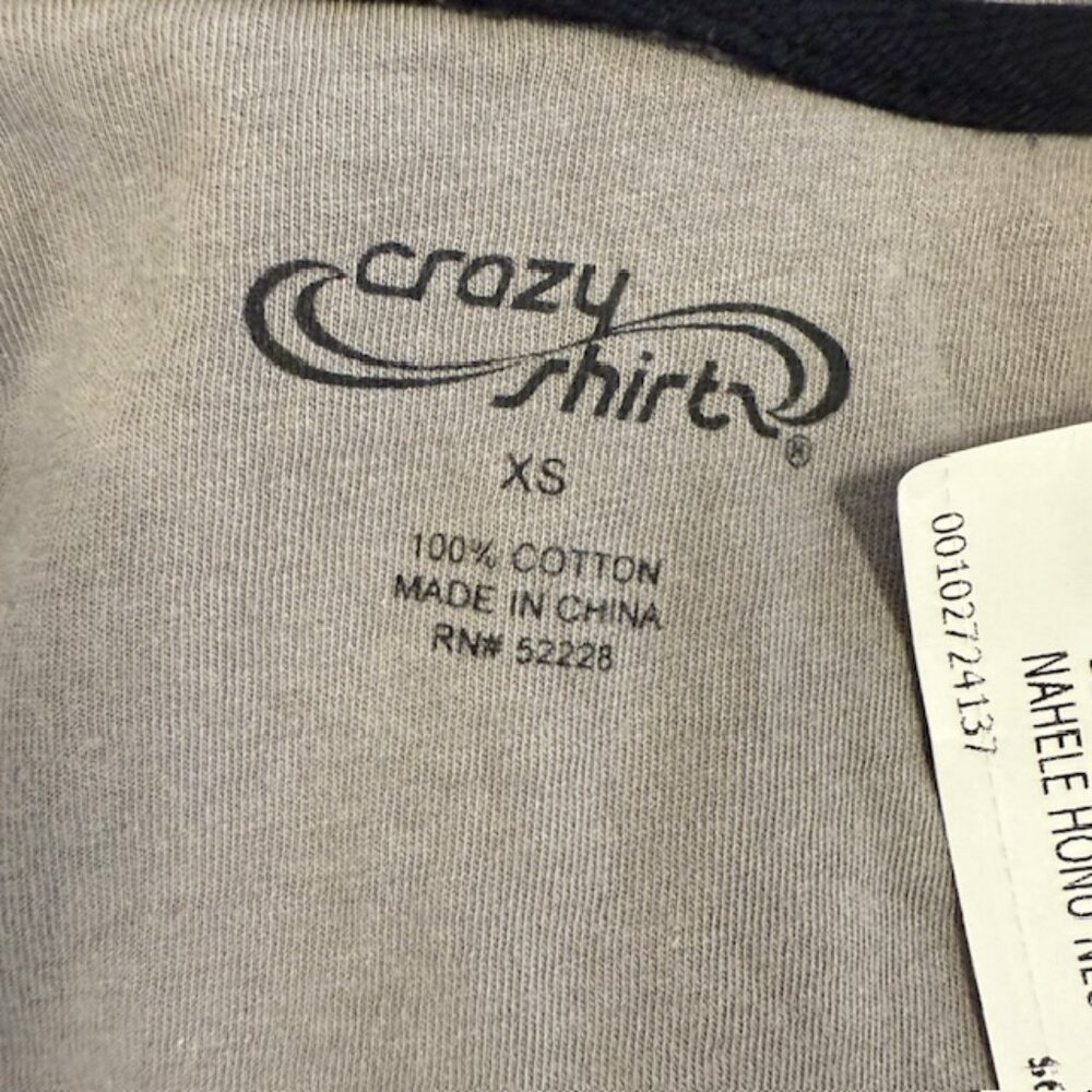 NWT Crazy Shirts Gray Hoodie Pullover Women XS Side Pockets Hawaii Tribal Turtle - Picture 3 of 10
